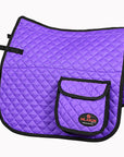 HILASON Western Horse Luxury Quilted Saddle Pads With Pockets