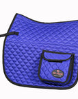 HILASON Western Horse Luxury Quilted Saddle Pads With Pockets