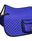 HILASON Western Horse Luxury Quilted Saddle Pads With Pockets