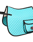 HILASON Western Horse Luxury Quilted Saddle Pads With Pockets