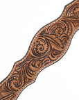 HILASON Western Horse Floral Headstall Breast Collar One Headstall American Leather Tack Set