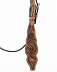 HILASON Western Horse Floral Headstall Breast Collar One Headstall American Leather Tack Set