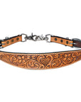 HILASON Western Horse Floral Headstall Breast Collar One Headstall American Leather Tack Set
