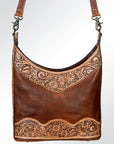 GIBGX207 American Darling Hand Tooled Hair On Genuine Leather Women Bag Western Handbag Purse