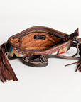 American Darling Small Crossbody Hand Tooled Saddle Blanket Genuine Leather Women Bag Western Handbag Purse