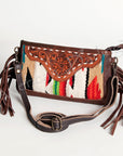 American Darling Small Crossbody Hand Tooled Saddle Blanket Genuine Leather Women Bag Western Handbag Purse