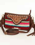 American Darling Small Crossbody Hand Tooled Saddle Blanket Genuine Leather Women Bag Western Handbag Purse