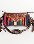 American Darling Small Crossbody Hand Tooled Saddle Blanket Genuine Leather Women Bag Western Handbag Purse