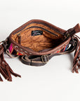 American Darling Small Crossbody Hand Tooled Saddle Blanket Genuine Leather Women Bag Western Handbag Purse