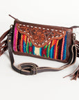 American Darling Small Crossbody Hand Tooled Saddle Blanket Genuine Leather Women Bag Western Handbag Purse