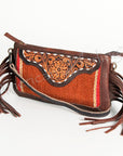 American Darling Small Crossbody Hand Tooled Saddle Blanket Genuine Leather Women Bag Western Handbag Purse