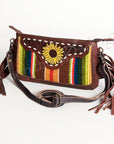 American Darling ADBGA189A Cross Body Ii Hand Tooled Saddle Blanket Genuine Leather Women Bag Western Handbag Purse