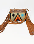 American Darling Cross Body Hand Tooled Saddle Blanket Genuine Leather Women Bag Western Handbag Purse