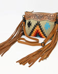 American Darling Cross Body Hand Tooled Saddle Blanket Genuine Leather Women Bag Western Handbag Purse
