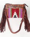 American Darling Cross Body Hand Tooled Saddle Blanket Genuine Leather Women Bag Western Handbag Purse