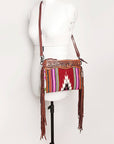 American Darling Cross Body Hand Tooled Saddle Blanket Genuine Leather Women Bag Western Handbag Purse