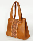 American Darling ADBGA196 Tote Hand Tooled Genuine Leather Women Bag Western Handbag Purse