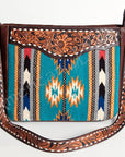 American Darling Large Crossbody Hand Tooled Saddle Blanket Genuine Leather Women Bag Western Handbag Purse