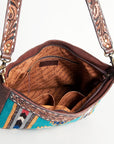 American Darling Large Crossbody Hand Tooled Saddle Blanket Genuine Leather Women Bag Western Handbag Purse