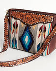 American Darling Large Crossbody Hand Tooled Saddle Blanket Genuine Leather Women Bag Western Handbag Purse