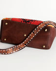 American Darling Large Crossbody Hand Tooled Saddle Blanket Genuine Leather Women Bag Western Handbag Purse