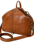 Spaghetti Western Swc194Tan Cross Body I Vintage Handmade Drum Dyed Genuine European Cowhide Leather Women Bag Western Handbag Purse
