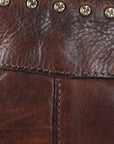 Spaghetti Western Swc183Brn Hobo Vintage Handmade Drum Dyed Genuine European Cowhide Leather Women Bag Western Handbag Purse