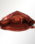 Spaghetti Western Swc185Cg Tote Vintage Handmade Drum Dyed Genuine European Cowhide Leather Women Bag Western Handbag Purse