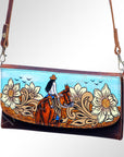 American Darling Wallet Genuine Leather Women Bag Western Handbag Purse