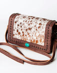 American Darling Cross Body Hair on Genuine Leather Western Women Bag Handbag Purse |
