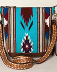 American Darling Tote Saddle Blanket Genuine Leather Women Bag Western Handbag Purse