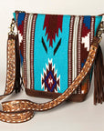 American Darling Tote Saddle Blanket Genuine Leather Women Bag Western Handbag Purse