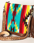 American Darling Tote Saddle Blanket Genuine Leather Women Bag Western Handbag Purse