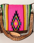 American Darling Tote Saddle Blanket Genuine Leather Women Bag Western Handbag Purse