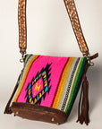 American Darling Tote Saddle Blanket Genuine Leather Women Bag Western Handbag Purse