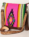 American Darling Tote Saddle Blanket Genuine Leather Women Bag Western Handbag Purse