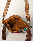 American Darling Tote Saddle Blanket Genuine Leather Women Bag Western Handbag Purse