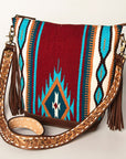 American Darling Tote Saddle Blanket Genuine Leather Women Bag Western Handbag Purse