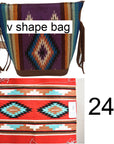 American Darling Tote Saddle Blanket Genuine Leather Women Bag Western Handbag Purse
