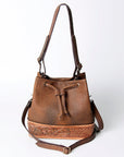 American Darling Bucket Hand TooledGenuine Leather women bag western handbag purse |