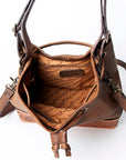 American Darling Bucket Hand TooledGenuine Leather women bag western handbag purse |