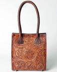 American Darling ADBGZ456 Tote Hand Tooled Genuine Leather Women Bag Western Handbag Purse