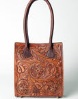 American Darling ADBGZ456 Tote Hand Tooled Genuine Leather Women Bag Western Handbag Purse