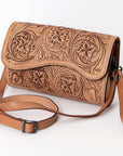 American Darling ADBGZ460 Wallet Hand Tooled Genuine Leather Women Bag Western Handbag Purse