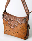 American Darling Hand Tooled Genuine Leather Women Bag Western Handbag Purse