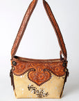 American Darling Hand Tooled Genuine Leather Women Bag Western Handbag Purse