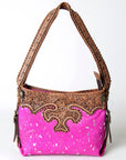 American Darling Hand Tooled Genuine Leather Women Bag Western Handbag Purse