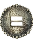 Western Screw Back Antique Finish Slotted Concho Cowgirl Hilason