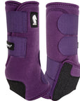 Classic Equine Support Legacy2 Hind Protective Boots 2 Pack Eggplant
