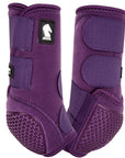 Classic Equine Horse Front Boots Flexion by Legacy 2 Support Eggplant